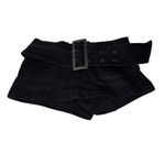 cute mini black skirt shorts with belt Size 26 Photo 3