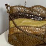 Vintage 70's Snakeskin and Leather Hong Kong Purse Yellow Photo 1