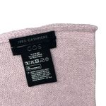 COS  100% Cashmere Pink Scarf Size 66" x 19" Soft Photo 5