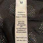 Rae Mode Black Leopard Print Biker Shorts M High Waist Stretch Active Black Size M Photo 5