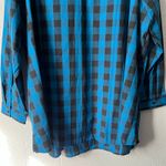 Woman Within  Top Womens 2X Cotton Modest Mature Check Print Workwear Casual Photo 7