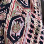 Vintage 1970s Phool Womens Size S Indian Block Print Cotton Boho Maxi Dress Pink Photo 11