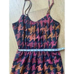 Lavender Brown  Orange Pink Burgundy Fall Houndstooth Maxi Dress Size‎ S Small Photo 10