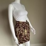 Isabel Marant  Mini Skirt With Side Wrap Detail Brown White Photo 1