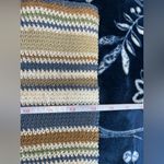 Boho Striped Woven Handbag Blue Photo 3