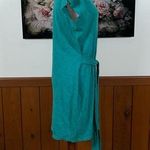 J.Crew Super Cute  Teal Slub Knit Mini Dress! Photo 3