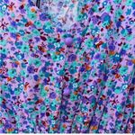 Purple floral prairie dress Size M Photo 2