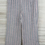 Suite Benedict  Women's Pull On Casual Cropped Pants Striped 100% Cotton-Small Photo 0
