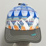 Pistil Blue Orange Gray Mckinley Mountains Mesh Snap Back Womens Trucker Cap O/S Photo 1