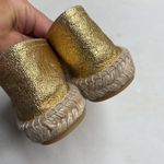J.Crew Made-in-Spain espadrille Flats in Gold metallic canvas S-378 Sz 12 Photo 7