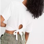 Aerie NWT wrapped Criss cross tie back t shirt top Photo 3