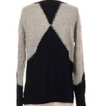 Hem & Thread Crewneck Sweater Black Beige Diamond Photo 0