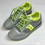 Saucony Womens Athletic Neon Jazz Triple Gray Citron Reflective Sneakers Sz 7.5 Photo 0