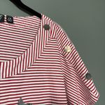 Onque Red Striped Sequin Stars Nautical Americana Top Photo 1