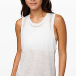 Lululemon  Timeless Classic Tank White Athletic Sheer Sleeveless Shirt Racerback Photo 0