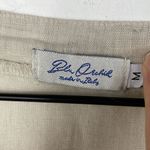 Blu Orchid Italian Linen Dress Tunic cap sleeve cream size Medium Photo 10