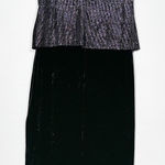 Ronni Nicole Vintage Y2K Ronnie Nicole Velvet Maxi Dress Sz 14 Rainbow Sparkle Whimsigoth NYE Photo 0