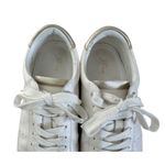 J.CREW Mirror Metallic Tab Saturday Leather Sneakers Shoes White Gold Size 8 Photo 7