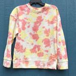 BP NWT Yellow & Pink Tie Dye Long Sleeve Crew Neck Sweater Size M Medium Marble Photo 2
