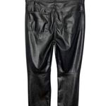Gap Black Super Soft Faux Leather Vintage Slim High Rise Pants Photo 6
