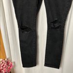 American Eagle  Outfitters Black Distressed Skinny Jeans Size 12 Short Photo 2