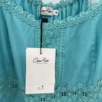 Charo Ruiz Ibiza Volantes Lace Crochet Trim Mini Dress Turquoise Size Medium NWT Blue Photo 7