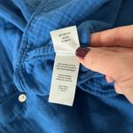 Rails Ellis Shirt Cobalt Blue Gauze Cotton Button Down Long Sleeve Top Size XS Photo 4