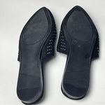 SO  Women's Black and Silver Embellished Backless Flat  Mule Sz 7 Photo 2