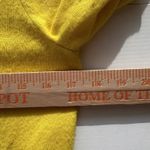 J.Crew  100% Cashmere V Neck Sweater Bright Yellow Size S Photo 4