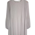 Aritzia Wilfred Daydreamer Mini Dress Sz Small Cloudy Lilac Pleated Long Sleeves Photo 1