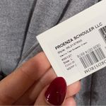 Proenza Schouler NWT NEW Gray Tie Front Long Sleeve Merino Wool Sweater Dress Photo 5