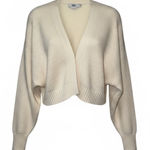 Love, Bonito Knit Metal Clasp Cardigan – Ivory – Size L/XL – NWT Cropped Photo 0