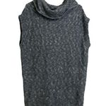 James Perse 3 Sweater Womens Gray Merino Sleeveless Funnel Neck Marled Knit Photo 0