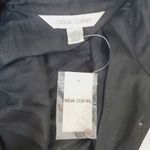 Buttons Casual Corner Black Sleeveless Linen Button Down Collared Dress  Size 6 Photo 6