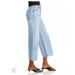 Rag and Bone  Andi Distressed High Rise Wide Leg Jeans Size 33 Malvern Photo 7