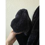 Sheared Beaver Fur Coat Black Fox Fur Ruff Women Size Large Unbranded Initialed Photo 4