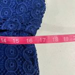 J.Crew Navy Blue Lace Overlay Sleeveless Cocktail Dress Popover Layer 12 Photo 6