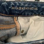 American Eagle Outfitters Distressed Hi-Rise Shortie Jean Shorts 2 Photo 7