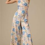 Significant Other Lana Wide Leg Jumpsuit in Daylight Floral Size 6 NWT Blue Photo 0