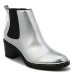 Sam Edelman Libby Edelman Silver Ankle Boots Size 8 Photo 0