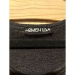 Hemish USA Tunic Sweatshirt Womens Large Black Tunic Leopard Print Camo Pullover Photo 2