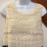 Joie  white & black tiered eyelet dress M Photo 5