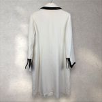 St. John  Coat Collection Marie Gray Sz 14 Long Beaded Wool Angora Cashmere Blend Photo 5