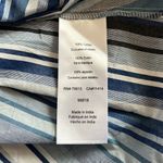 Motherhood Maternity  Printed Smocked Back Maternity Tank Top in Blue Stripe Photo 5