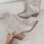 Forever Link Champagne Rhinestones Cowboy Boot Photo 0