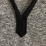 BCX  Black and Gray Button Front Career Blouse M Photo 2