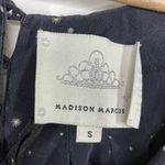 Madison Marcus  Black White Star Printed 100% Silk Mini Dress Women's Size Small Photo 4