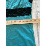 Aerie Vintage  Turquoise Adjustable Strap Lace Trim Y2K Tank Cami Sz M Photo 7