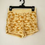 Anthropologie By Yellow Floral Jacquard Knit Sweater Shorts XS Photo 3