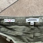 Vigoss Green Jean Shorts Relaxed Fit Frayed Hem Photo 4